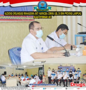AUDIENSI OMAN UNIV.BANDAR LAMPUNG DI BNN PROVINSI LAMPUNG