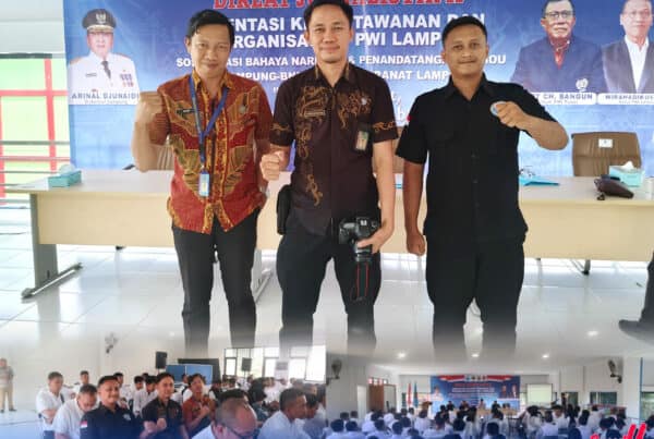 Wujudkan Profesionalisme Kehumasan, Tim Humas BNNP Lampung Ikuti Diklat Wartawan Muda PWI Lampung