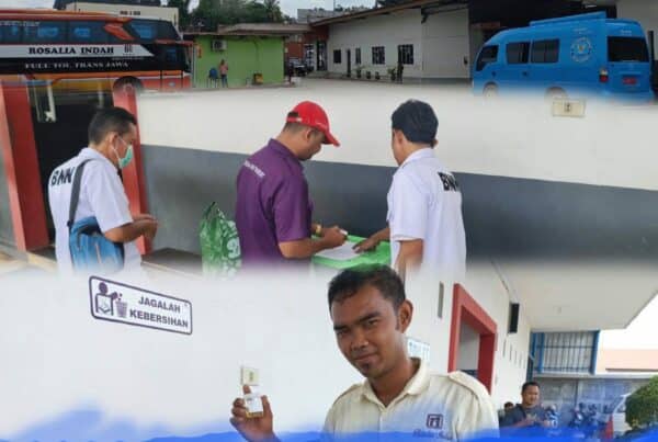 Berikan Kenyamanan pada Masyarakat, BNN Tes Urine Awak -awak Bus Angkutan Mudik di Provinsi Lampung