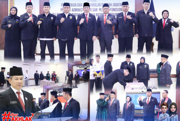 PELANTIKAN & PENGAMBILAN SUMPAH JABATAN PEJABAT DILINGKUNGAN BNN PROVINSI LAMPUNG