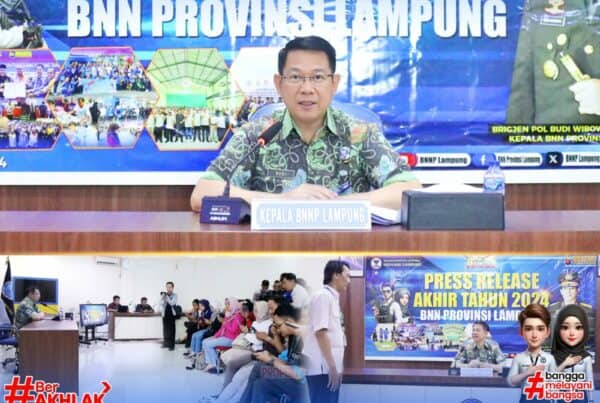 PRESS RELEASE CAPAIAN KINERJA AKHIR TAHUN 2024 BNNP LAMPUNG